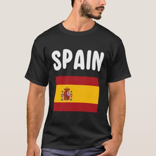 スペインスーマスペインのリーフラッグバケーションエスパーナ Tシャツ (正面)