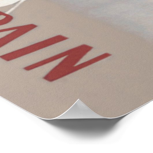 スペインセノリタバーズフラワーズフィエスタガーデン ポスター (角)