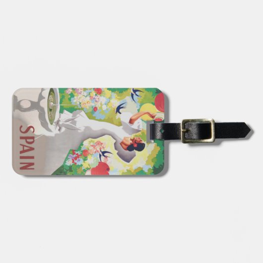 スペインセノリタバーズフラワーズフィエスタガーデン ラゲッジタグ (正面横)