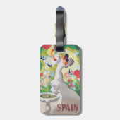 スペインセノリタバーズフラワーズフィエスタガーデン ラゲッジタグ (裏面縦)