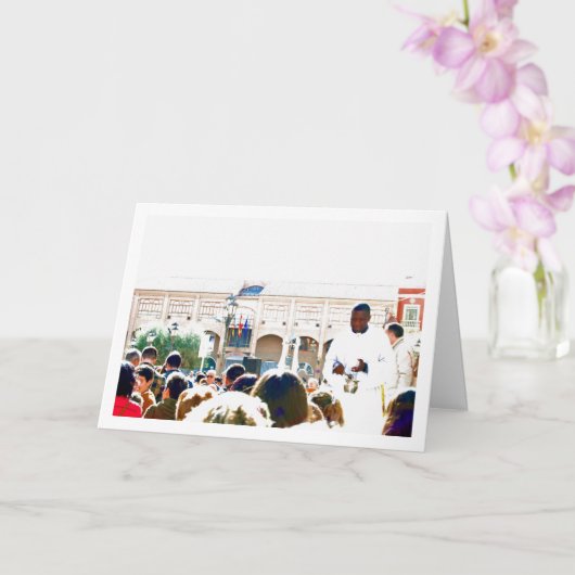 スペインタウンのペットの祝福 カード (蘭)