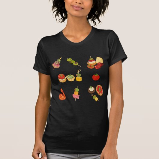 スペインタパス盛り合わせ Tシャツ (正面)