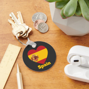 スペインハート国旗 キーホルダー