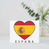 スペインハート（黒のESPANA） ポストカード (スタンド正面)