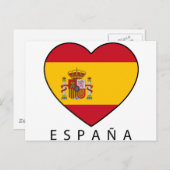 スペインハート（黒のESPANA） ポストカード (正面/裏面)