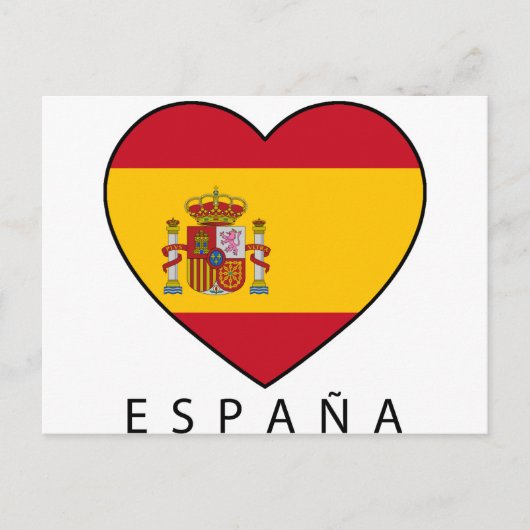 スペインハート（黒のESPANA） ポストカード (正面)