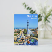 スペインバルセロナヴィンテージトラベルツーリズム追加 ポストカード (スタンド正面)