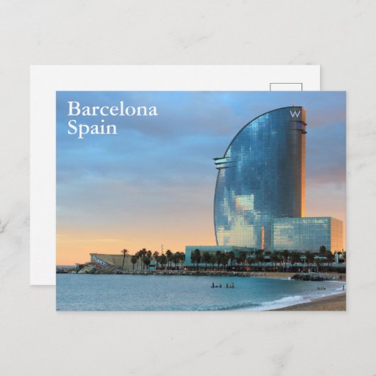 スペインバルセロナヴィンテージトラベルツーリズム追加 ポストカード (正面/裏面)