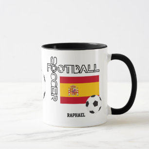 スペインパーソナライズされたサッカー マグカップ