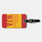 スペインパーソナライズされた国インスパイア旗 ラゲッジタグ (正面横)