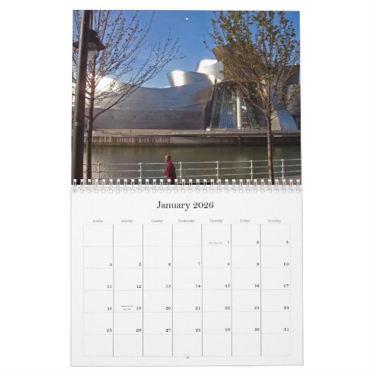 スペインビルバオ2009年 カレンダー (1月 2026)