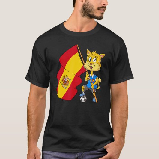 スペインファンネコ Tシャツ (正面)