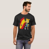 スペインファンネコ Tシャツ (正面フル)