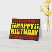 スペインフラグ誕生日カード カード (黄色い花)
