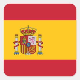 スペインフラグ スクエアシール