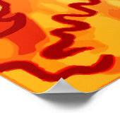 スペインフラメンコダンサーのポスター ポスター (角)