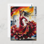 スペインフラメンコダンサー ポストカード (正面/裏面)