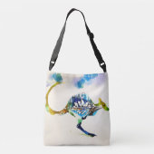 スペインブルヴィンテージトラベルラブウォーター色 クロスボディバッグ (裏面)