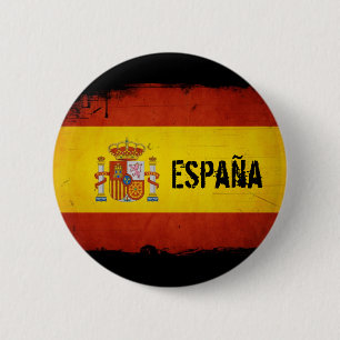 スペインプライドグランジスペイン国旗 缶バッジ