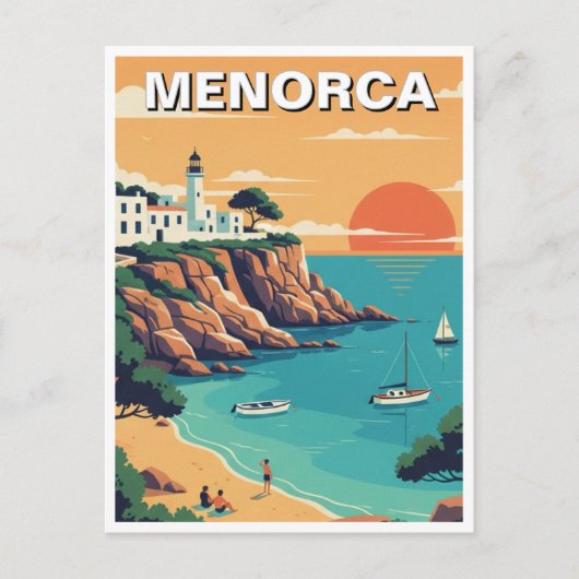 スペインメノルカ葉書 ポストカード (正面)