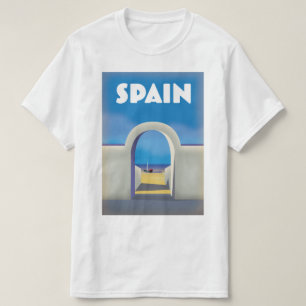 スペインレトロバケーションアート Tシャツ