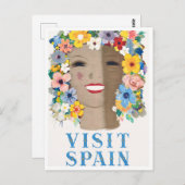 スペインヴィンテージ旅行を訪れる ポストカード (正面/裏面)