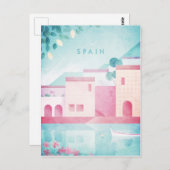 スペインヴィンテージ旅行ポスター – アートポストカード ポストカード (正面/裏面)