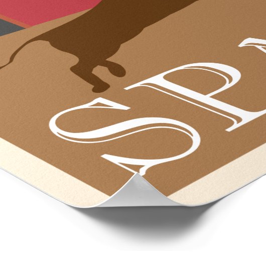 スペインヴィンテージ旅行ポスター ポスター (角)