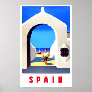 スペインヴィンテージ旅行ポスター ポスター