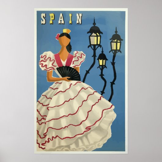 スペインヴィンテージ旅行ポスター ポスター (正面)