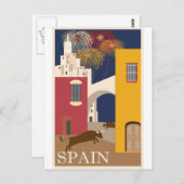 スペインヴィンテージ旅行ポスター ポストカード (正面/裏面)