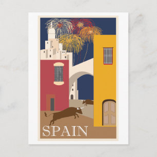 スペインヴィンテージ旅行ポスター ポストカード