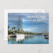 スペインヴィンテージ旅行観光客追加 ポストカード (正面/裏面)