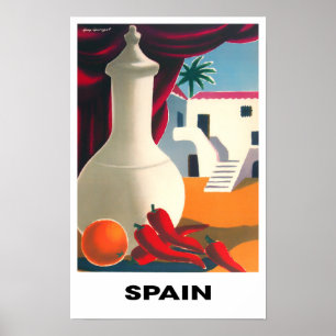 スペインヴィンテージ旅行 ポスター