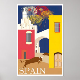 スペインヴィンテージ旅行 ポスター