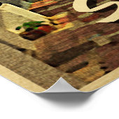 スペインヴィンテージ旅行 ポスター (角)