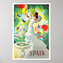 スペインヴィンテージ旅行 ポスター