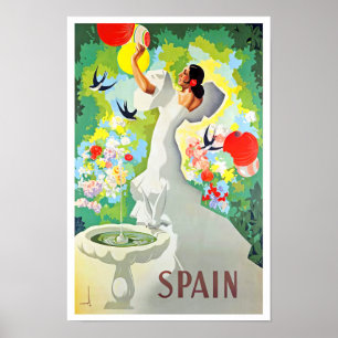 スペインヴィンテージ旅行 ポスター