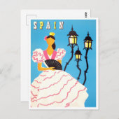 スペインヴィンテージ旅行 ポストカード (正面/裏面)