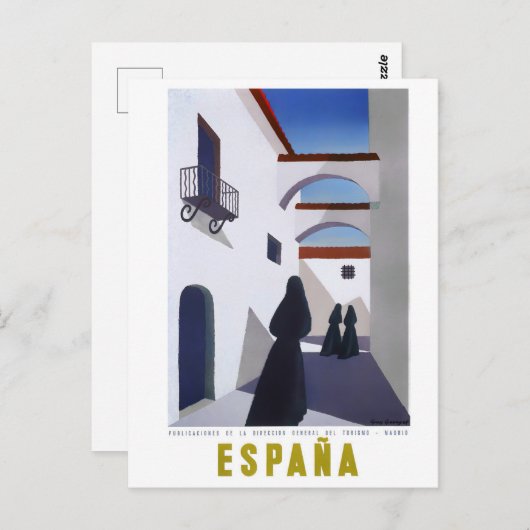 スペインヴィンテージ旅行 ポストカード (正面/裏面)
