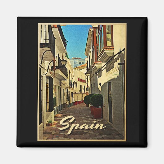 スペインヴィンテージ旅行 マグネット (正面)