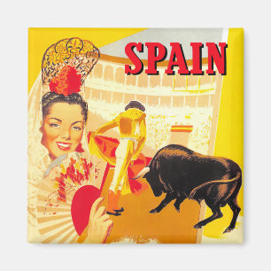 スペインヴィンテージ旅行 マグネット