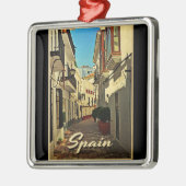 スペインヴィンテージ旅行 メタルオーナメント (左)