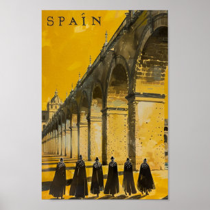 スペインヴィンテージ有名な旅行プレイス ポスター