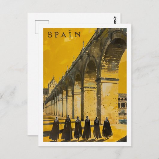 スペインヴィンテージ有名な旅行プレイス ポストカード (正面/裏面)