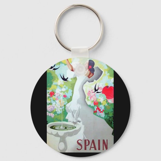 スペインヴィンテージ画像 キーホルダー (正面)