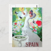 スペインヴィンテージ画像 ポストカード (正面/裏面)