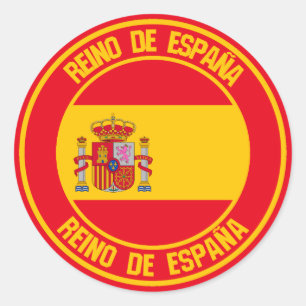 スペイン丸エンブレム ラウンドシール