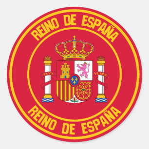 スペイン丸エンブレム ラウンドシール