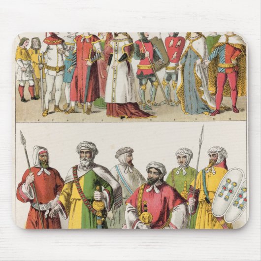 スペイン人およびMoorishの服 マウスパッド (正面)